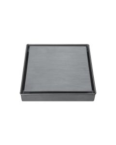 Square Gun metal - Σιφώνι δαπέδου 15216