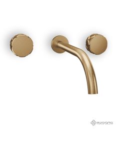 Μπαταρία Νιπτήρα Τοίχου 3 οπών Eletta Chester Eurorama Bronze Brushed 168901-221