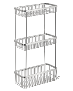 Τριπλή Γωνιακή Σπογγοθήκη Χρώμιο Bronze Art Σπογγοθήκες 1698-10-3