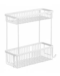 Σπογγοθήκη Διπλή Λευκό Bronze Art Σπογγοθήκες 1698-AA-2