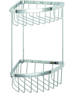 Σπογγοθήκη Γωνιακή Διπλή Χρώμιο Bronze Art Σπογγοθήκες 16H8-10-2