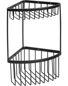 Σπογγοθήκη Γωνιακή Διπλή Μαύρο Bronze Art Σπογγοθήκες 16H8-MM-2