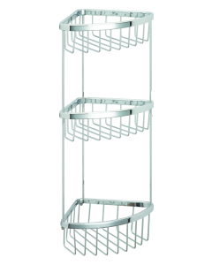 Τριπλή Γωνιακή Σπογγοθήκη Χρώμιο Bronze Art Σπογγοθήκες 16H8-10-3