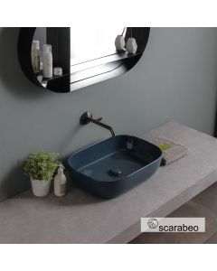 Νιπτήρας Πορσελάνης Glam 56x39 Scarabeo Ocean Glossy 1804-600G