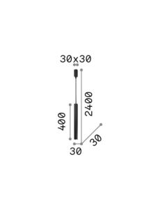 ULTRATHIN SP D040 SQUARE ON-OFF BIANCO Ideal Lux 194189