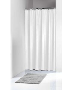 Solid 180x200 white κουρτίνα μπάνιου υφασμάτινη Sealskin Elemental  200601310