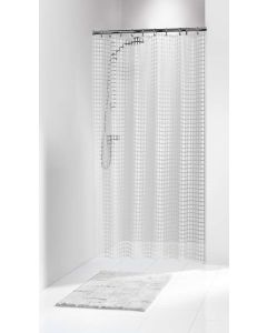 Κουρτίνα Μπάνιου Πλαστική L180xH200 Sealskin Elemental Tiles White 202591310