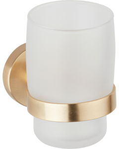 Ποτηροθήκη Γυαλί Χρυσό Ματ Bronze Art Inox304 2030-G1