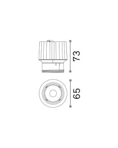 Χωνευτό Φωτιστικό DYNAMIC SOURCE 15W 3000K Ideal Lux 208589