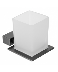 Ποτηροθήκη Γυαλί Γραφίτης Bronze Art Shelfy 20V1-81