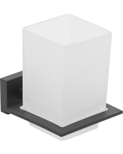 Ποτηροθήκη Γυαλί Μαύρο Bronze Art Lugano 20X6-MM