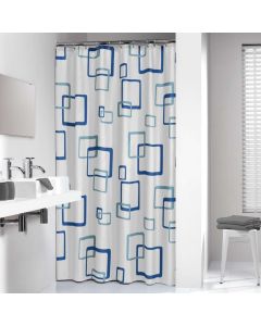 Retro 180x200 blue κουρτίνα μπάνιου πλαστική Sealskin  211521324
