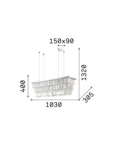 MARTINEZ SP8 ORO Ideal Lux 213583
