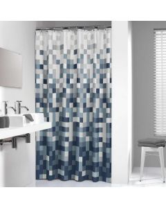 Pixel 180x200 black κουρτίνα μπάνιου υφασμάτινη Sealskin  232651319