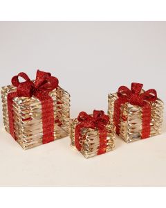 ΦΩΤΙΖΟΜΕΝΑ ΔΩΡΑ 15-20-25cm, 20/30/40 LED, ΜΠΑΤΑΡΙΑΣ 2xAA/3xAA, TIMER, ΧΡΥΣΟ ME KOKKINO ΦΙΟΓΚΟ, ΘΕΡΜΟ ΛΕΥΚΟ MINI LED, IP20 Eurolamp 600-47771