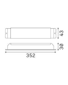 Driver LED Τροφοδοτικό 1-10V 150W 24Vdc Ideal Lux 244594