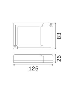 Driver LED LED PANEL Τροφοδοτικό 1-10V 42W 1000mA Ideal Lux 247854