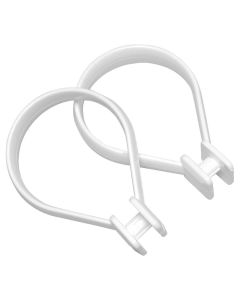 Beauty 12 pcs white κρίκοι κουρτίνας μπάνιου Sealskin  251060210