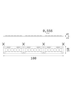 Ταινία LED STRIP LED 180 SMD 40W/M 3000K CRI90 IP20 Ideal Lux 253886