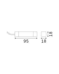ACCESSORI EGO CONNETTORE ALIMENTAZIONE ON-OFF NE Ideal Lux 265896