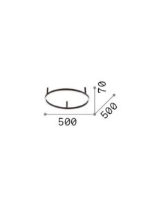 Φωτιστικό Οροφής ORACLE SLIM PL D050 ROUND 3000K ON-OFF NE Ideal Lux 265988