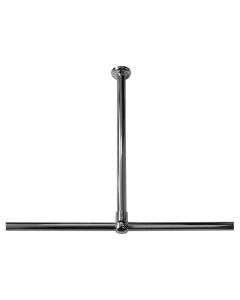 60 Ø 28 mm chrome στήριγμα οροφής για βραχίονα μπάνιου γωνιακό Sealskin  276668618