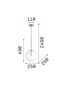 EQUINOXE SP1 D25 OTTONE Ideal Lux 277394