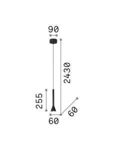 DIESIS SP NERO Ideal Lux 279770