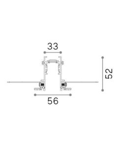 Προφίλ EGO RECESSED BINARIO 1 MT BI Ideal Lux 282923