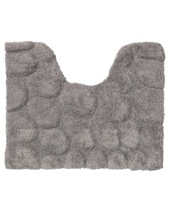 Πατάκι Λεκάνης Μπάνιου Βαμβακερό 50x60cm Grey Sealskin Pebbles 294416414