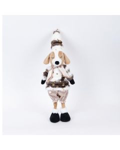 ΣΚΥΛΑΚΙ ΑΓΟΡΑΚΙ, ΜΕ ΚΑΦΕ ΡΟΥΧΑ, 53cm Eurolamp 600-46422