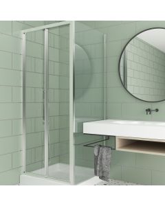 Καμπίνα 90xH190cm Σπαστή Ευθύγραμμη, Αντιστρέψιμη Orabella Fusion 30459
