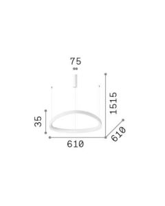 GEMINI SP D061 DALI/PUSH NERO 3000K Ideal Lux 304694