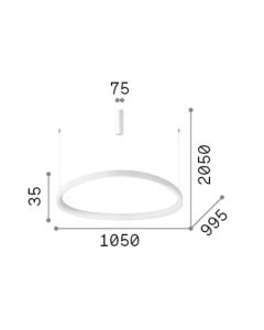 GEMINI SP D105 ON-OFF NERO 3000K Ideal Lux 307695