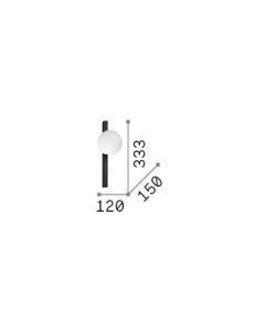 Απλίκα BINOMIO AP1 Ορείχαλκος Ideal Lux 311319