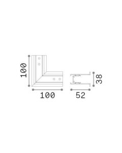 ACCESSORI EGO RECESSED TRIM GIUNTO A L ON-OFF BI Ideal Lux 320625