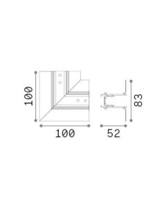 ACCESSORI EGO RECESSED EASY GIUNTO A L ON-OFF BI Ideal Lux 320748