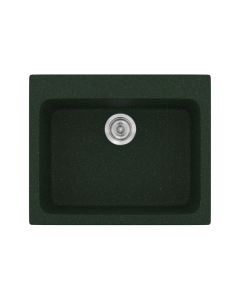 Νεροχύτης Κουζίνας Συνθετικός 60x50 εκ. Ένθετος Eρμάριο 60 εκ. Sanitec Classic 331-19-Granite-Green