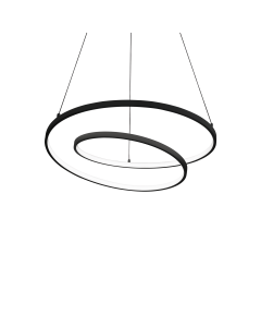 Κρεμαστό Φωτιστικό OZ SP D060 ON-OFF Μαύρο 2700K Ideal Lux 342351