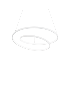 Κρεμαστό Φωτιστικό OZ SP D060 ON-OFF Λευκό 4000K Ideal Lux 342375