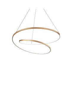 Κρεμαστό Φωτιστικό OZ SP D060 ON-OFF Ορείχαλκος 4000K Ideal Lux 342399