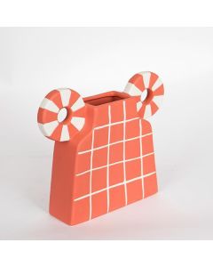ΒΑΖΟ ΚΕΡΑΜΙΚΟ ΣΟΜΟΝ 30.6x8x22.5cm Eurolamp 752-20207