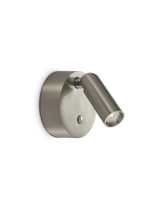 Απλίκα BEAN AP ROUND RECHARGEABLE NICKEL Ideal Lux 364810