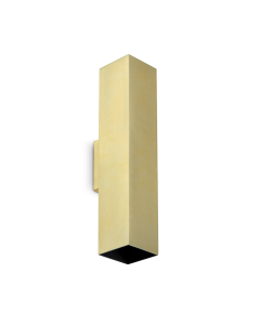 Απλίκα LOOK AP2 SQUARE D60 H300 Ορείχαλκος Ideal Lux 370439