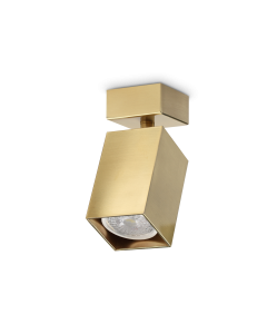 Απλίκα DYNAMITE AP1 SQUARE Ορείχαλκος Ideal Lux 371214