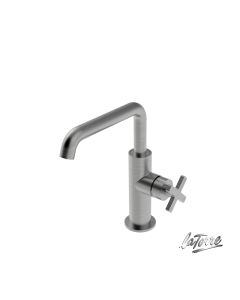 Μπαταρία Νιπτήρα με Βαλβίδα Clic-Clac Εlle Cross La Torre Inox 38020-110