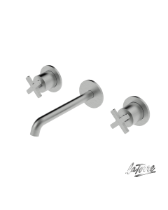 Μπαταρία Νιπτήρα Τοίχου 3 οπών Εlle Cross La Torre Inox 38118-110