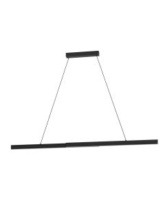 Κρεμαστό Φωτιστικό Ράγα Μαύρο L180xH150cm LED 3000K 2600lm  Eglo Montgebuono 390368