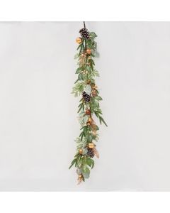 ΚΛΑΔΑ, ΜΕ ΦΥΛΛΑ ΚΑΙ ΧΑΛΚΙΝΑ ΔΙΑΚΟΣΜΗΤΙΚΑ, 150cm Eurolamp 600-45657