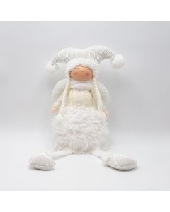 ΚΟΡΙΤΣΑΚΙ ΜΕ ΛΕΥΚΑ ΡΟΥΧΑ ΚΑΙ ΦΩΤΙΖΟΜΕΝΗ ΦΟΥΣΤΑ, 59cm Eurolamp 600-46642